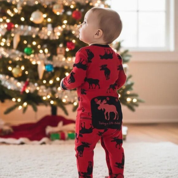 Little Blue House Moose Snap-Up Trailing a Little Behind Footless 12-18 M - Picture 1 of 8